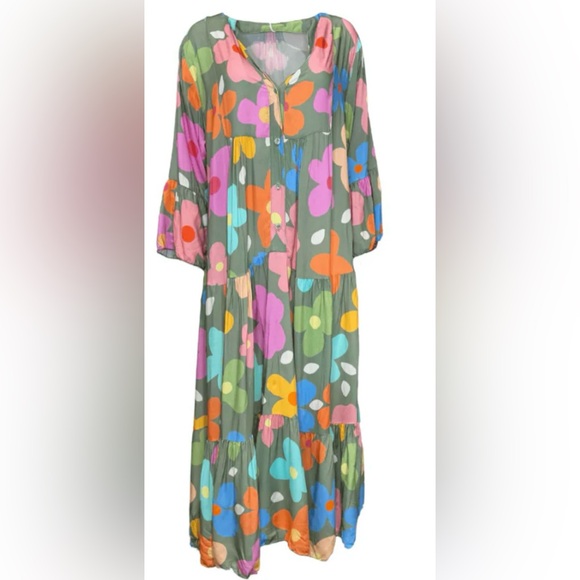 Floral Maxi Dress New Med - Picture 1 of 3